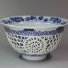 X161 Blue and white double-walled bowl, Kangxi (1662-1722)