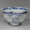 X161 Blue and white double-walled bowl, Kangxi (1662-1722)