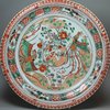 X179 Famille verte piecrust dish Kangxi (1662-1722)