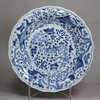 X187 Blue and white plate, Kangxi (1662-1722)