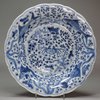 X187 Blue and white plate, Kangxi (1662-1722)