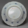 X187 Blue and white plate, Kangxi (1662-1722)