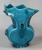 X201 Turquoise wall vase in the form of   , Kangxi (1662-1722)