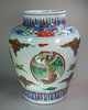 X208 Wucai 'phoenix' baluster jar, Chongzhen (1628-43)