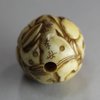 X228 Japanese ivory ojime bead, Meiji period