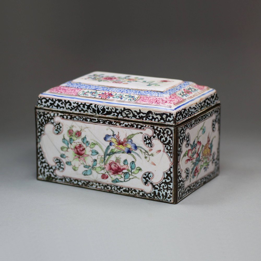 X229 Canton enamel rectangular box and cover, Qianlong (1736-95)