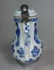 X254 Blue and white jug and cover