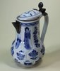 X254 Blue and white jug and cover