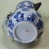 X254 Blue and white jug and cover