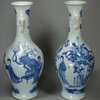 X309 Pair Chinese blue and white vases, Kangxi (1662-1722)