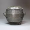 X311 Pewter three-tier box, late 18th/early 19th century