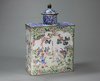 X319 Canton enamel tea caddy and cover, circa 1760