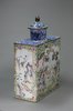 X319 Canton enamel tea caddy and cover, circa 1760