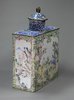 X319 Canton enamel tea caddy and cover, circa 1760