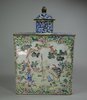 X319 Canton enamel tea caddy and cover, circa 1760