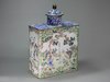 X319 Canton enamel tea caddy and cover, circa 1760