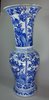 X325 Superb Chinese blue and white five-piece garniture