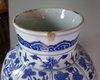 X325 Superb Chinese blue and white five-piece garniture