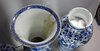 X325 Superb Chinese blue and white five-piece garniture