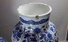 X325 Superb Chinese blue and white five-piece garniture