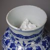 X325 Superb Chinese blue and white five-piece garniture