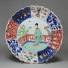 X339 Ribbed verte imari plate, Kangxi (1662-1722)