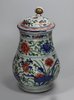 X36 Famille -verte baluster tankard and cover Kangxi(1662-1722)