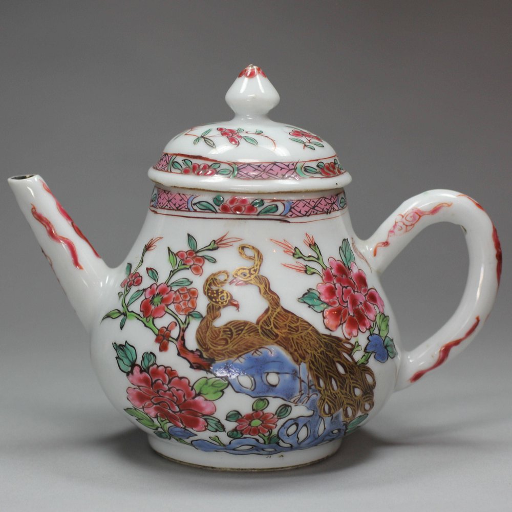 X374 Famille rose teapot, Qianlong (1736-95)