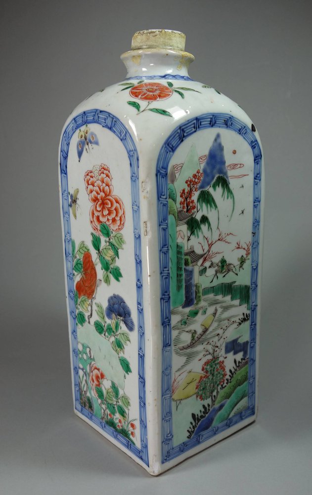 X408 Famille verte gin bottle, Kangxi (1662-1722)