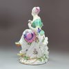 X41 Meissen porcelain figure of a Lady Shepherdess, circa 1755