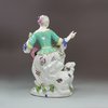 X41 Meissen porcelain figure of a Lady Shepherdess, circa 1755