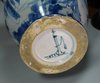 X436 Pair of Italian blue &amp; white Savonna syrup jars