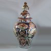 X442 Japanese imari baluster vase and cover, 18th century