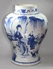 X50 Blue and white baluster vase, Kangxi (1662-1722)