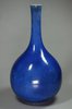 X515 Finely potted Chinese powder blue bottle shape vase