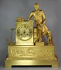 X529 Large French Empire ormolu striking mantel clock, circa 1820