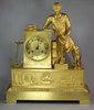 X529 Large French Empire ormolu striking mantel clock, circa 1820