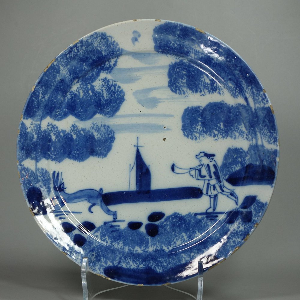 X559 Dutch Delft blue and white plate