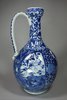 X571 Japanese Arita blue and white ewer, 17th century