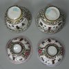 X579B Pair of Chinese Canton enamel bowls and covers