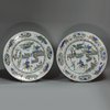 X591 Pair of famille verte plates, Kangxi (1662-1722)