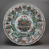 X644 Famille verte ribbed charger, Kangxi (1662-1722)