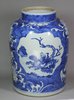 X657 Extremely rare Chinese blue and white cylindrical jar