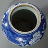 X657 Extremely rare Chinese blue and white cylindrical jar