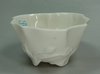 X675 Blanc de chine moulded cup in the form of lotus leaf