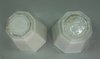 X677 Pair of Chinese blanc de chine octagonal beakers