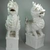 X687 Pair of blanc de chine kylins, 17th century,      SOLD