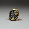 X691 Victorian gold and tortoiseshell pique brooch, circa 1870