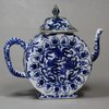 X720 Rare Chinese blue and white teapot, Kangxi (1662-1722)