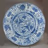 X724 Kraak blue and white charger, Wanli (1573-1619)